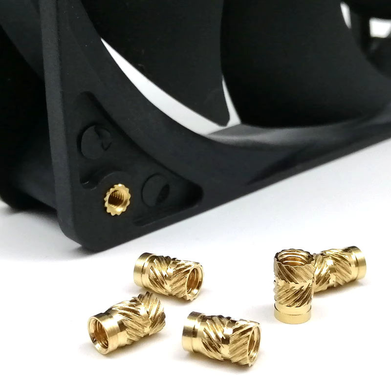 HZYUEGOU Messing Gewindeeinsätze Set für 3D-Druck mit Twill-Rändelung in Gold, M1,4 bis M6 - Bild 2