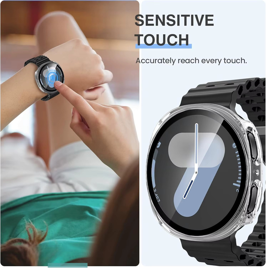 XTargo Uhrengehäuse für Samsung Galaxy Watch 8/8 Classic, PC, Weiß, Unisex - Bild 4