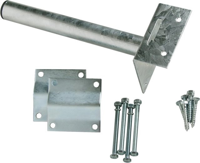 Schwaiger Dachsparren Montageset in Silber mit Schrauben, Unterlegscheiben und Muttern - Bild 1
