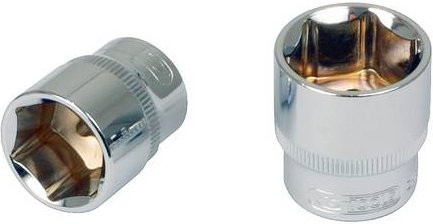 KS Tools CHROMEplus Sechskant-Stecknuss 5/16" in Silber mit 3/8" Antrieb - Bild 1