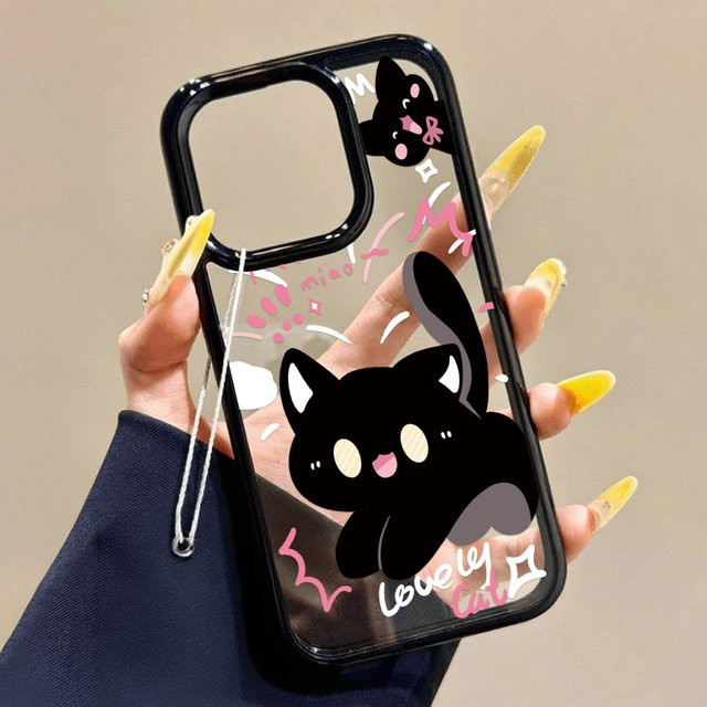 Luxus Katzen Motiv Handyhülle aus Acryl für dein Apple iPhone 17 Pro Max - Bild 1