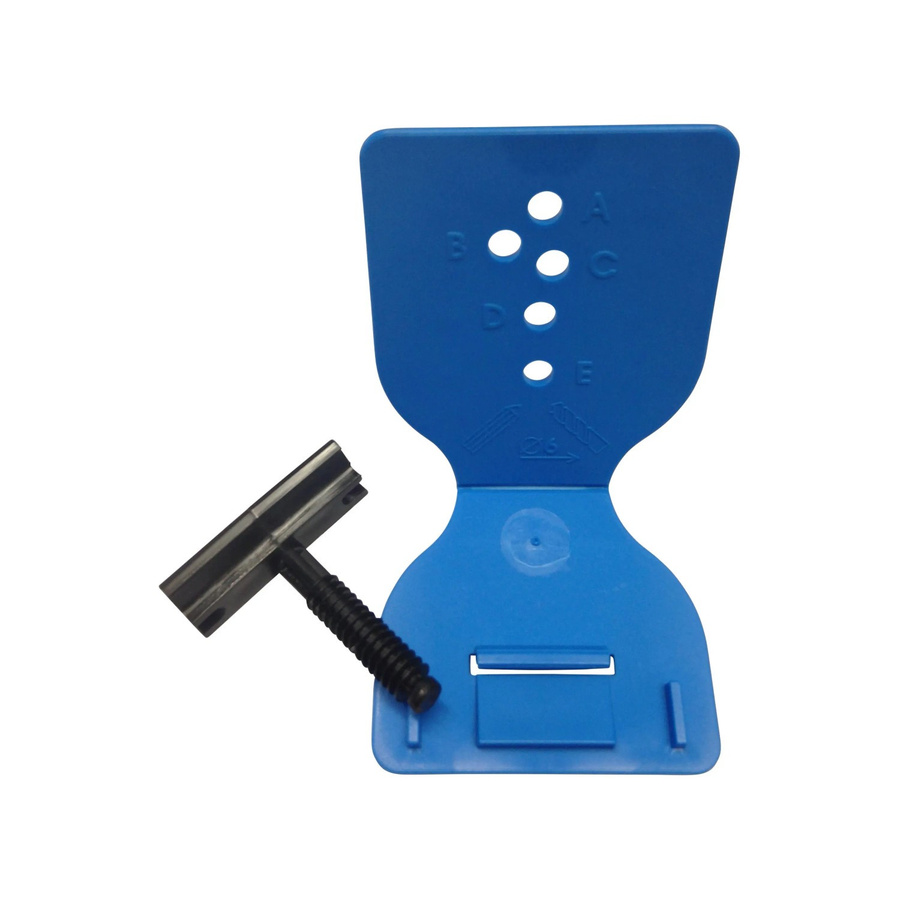 Döllken Profiles Leistenclip Easy-Fix aus PVC und Nylon in Blau, 30 Stück - Bild 2