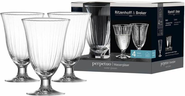 Ritzenhoff & Breker Perpetuo Wasserglas transparent 4er Set 330 ml - Bild 2