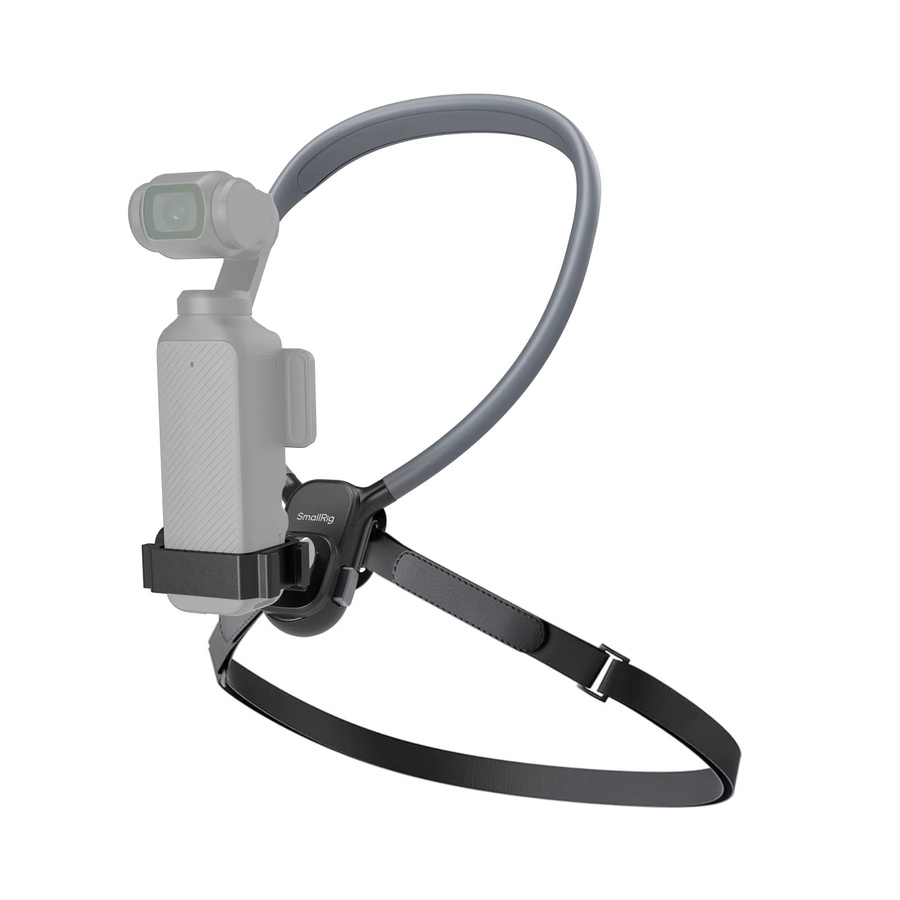 SmallRig Magnetische Halshalterung mit Brustgurt in Grau für DJI Osmo Pocket 3, OSMO 360, Action 5/4 und GoPro Hero 12/11 Action-Kameras - Bild 1