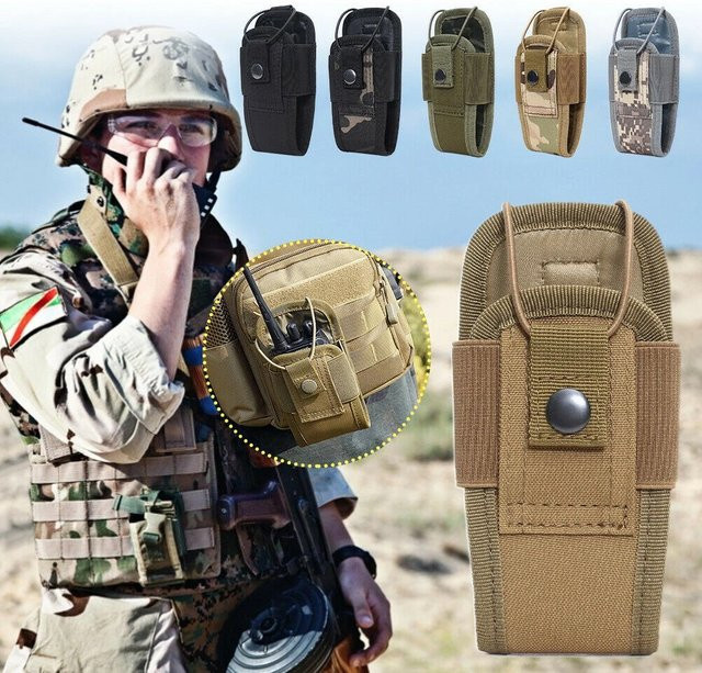 GOT-TOG Walkie-Talkie-Tasche in Grün – Universelle Molle-Radio-Hülle aus Nylon als Zwei-Wege-Radio-Halterung - Bild 1