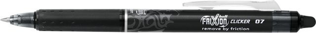 PILOT FriXion Clicker 07 Rollerball in Schwarz - Bild 1
