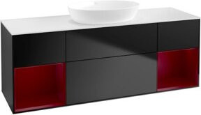 V&B Waschtischunterschrank Finion in Schwarz lackiert, Breite: 160 cm, Tiefe: 50,1 cm, Höhe: 50,1 cm - Bild 1