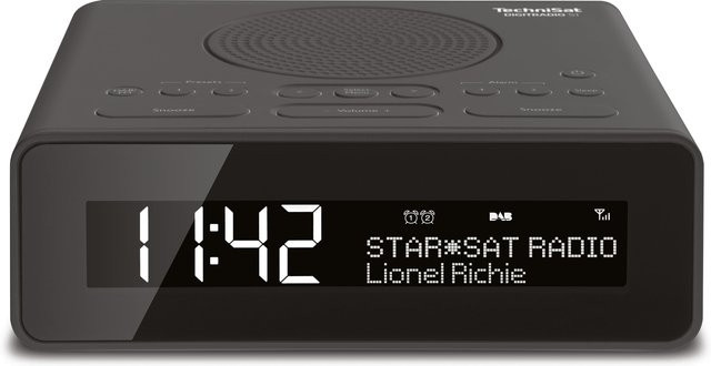 TechniSat DigitRadio 51 DAB+ und UKW Uhrenradio mit Radiowecktimer in Anthrazit - Bild 1