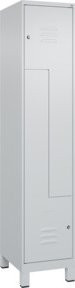 C+P Z-Spind Classic PLUS mit 2 Fächern, Grau, mit Zylinderschloss und Soft-Anschlag, H x B x T: 195 x 40 x 50 cm - Bild 1
