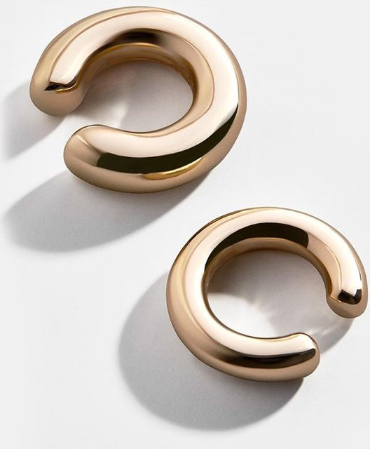 Clip-Ohrringe C-Form, Gold, Unisex - Bild 1