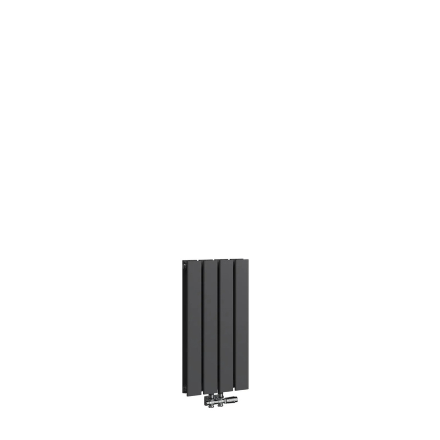 Emke Flachheizkörper Paneelheizkörper doppellagig vertikal Schwarz B/H: 60 x 30 cm - Bild 2