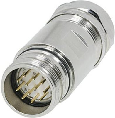 Weidmüller Sensor-Aktor-Datensteckverbinder M23 Stecker gerade in Silber - Bild 1