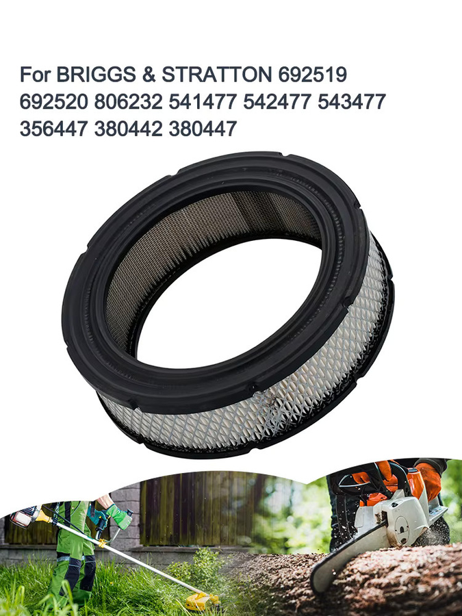 XCAN Luftfilter in Weiß für Rasenmäher als Zubehör für die Modelle 692519, 692520, 806232, 541477, 542477, 543477, 356447, 380442, 380447, 381442 und 385442 - Bild 7