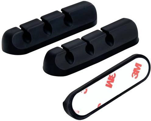 3M TRU COMPONENTS T24CA080 Kabelhalter selbstklebend Schwarz 3er Pack - Bild 1