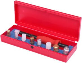 KS Tools Lager-Eintreiber-Satz Ø 10-14 mm, 10-teilig, rot - Bild 1