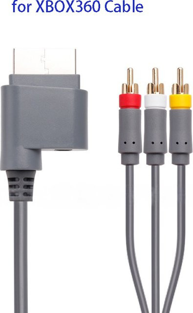 Microsoft Xbox 360 AV-Kabel für die Spielkonsole, grau, Länge: 1,8 m - Bild 1