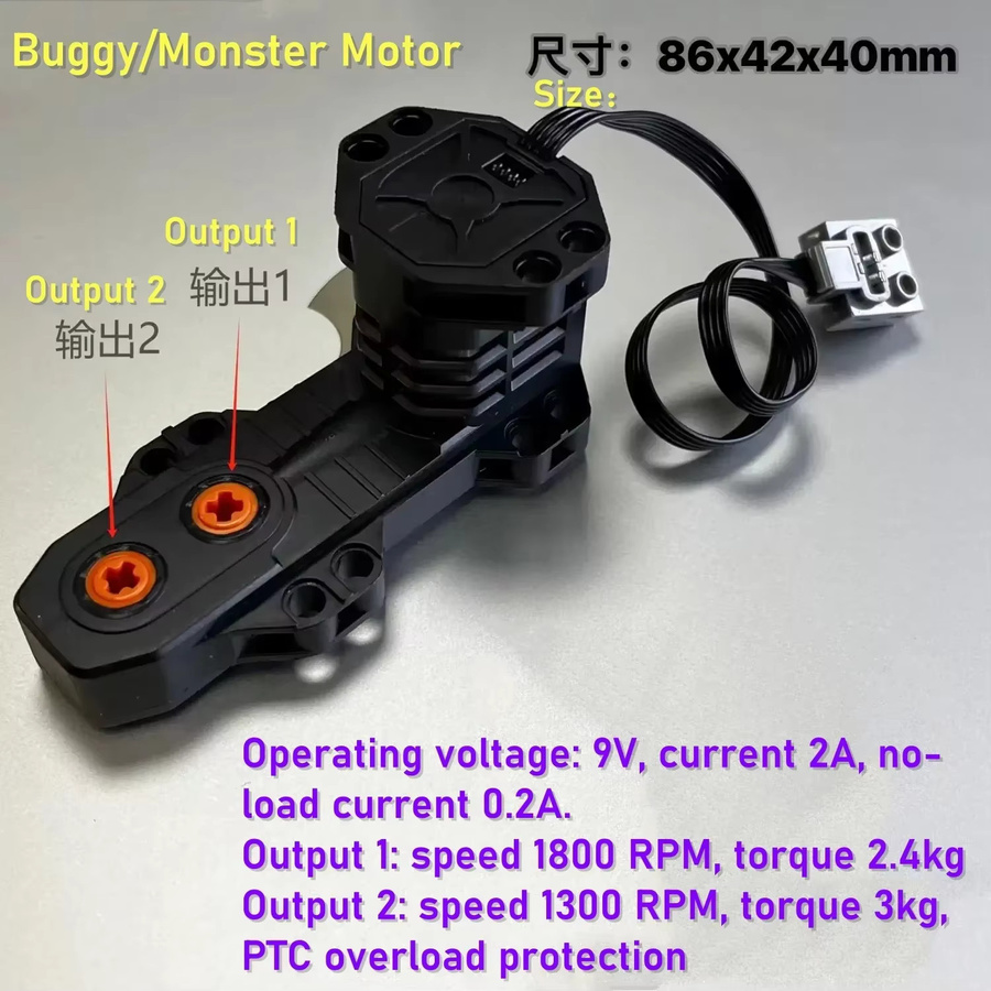 LEGO Power Functions Motor, Bausteine, Schwarz - Bild 5
