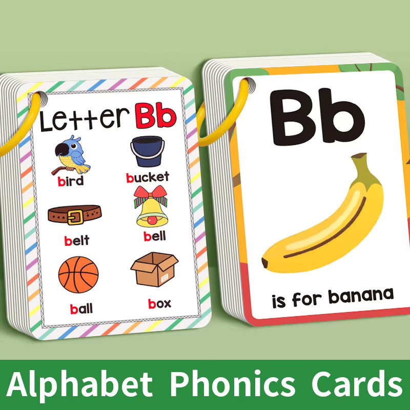 Farbige Tier-Alphabet-Lernkarten für Kinder mit 26 englischen Alphabetkarten zur frühkindlichen Bildung in Mehrfarbig - Bild 3