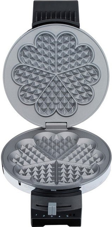 Cloer Waffeleisen aus Edelstahl in Silber