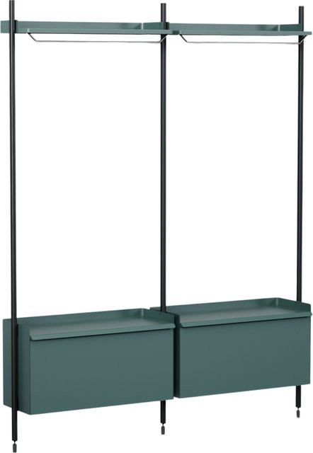 HAY Pier System 1002 Garderobe in Blau aus Aluminium und Stahl - Bild 1