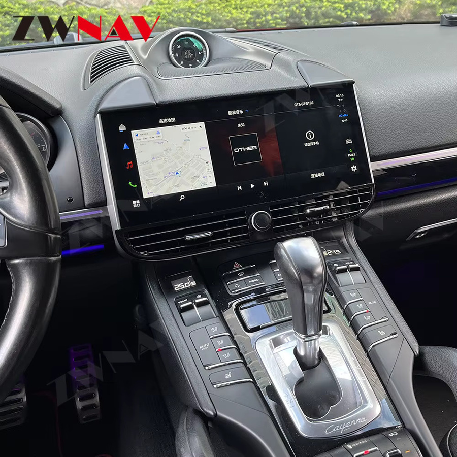ZWNAV Android 13 Multimedia Player mit Qualcomm Prozessor und GPS für Porsche Cayenne 958 92A (2010-2017) in Schwarz mit Carplay und Navigation - Bild 3