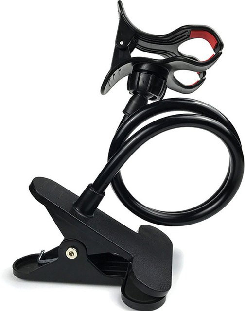 Hot Pada Universeller Handyhalter mit flexiblem langen Arm und Klemmhalterung in Schwarz für Bett, Auto und Tablet - Bild 1