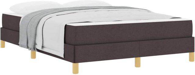 vidaXL Boxspringbett mit Matratze und Taschenfederkern in Dunkelbraun, B/T/H: 140 x 190 x 280 cm - Bild 1