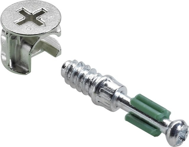 Hettich Verbindungsbeschlag Rastex 15/20 mm in Silber aus Stahl - Bild 1