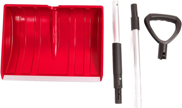 TOMTOP JMS Schneeschaufel aus Aluminium und Kunststoff, abnehmbar, rot - Bild 1