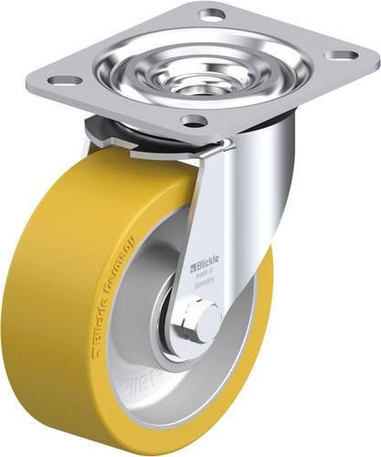 Blickle Lenkrolle L-ALTH 100K in Silber mit 100 mm Rad-Durchmesser und 250 kg Tragfähigkeit - Bild 1