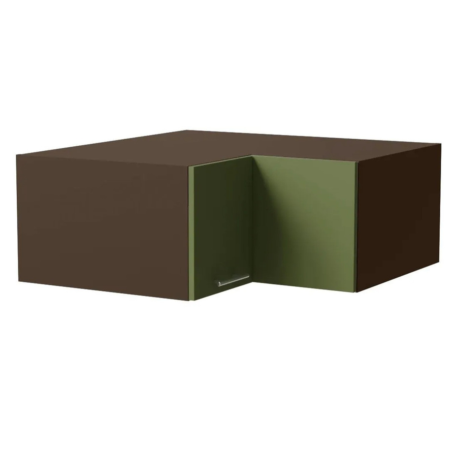 Feldmann-Wohnen Eckaufsatzschrank Brerra Lava Farngrün Matt B/T/H: 90 x 36 x 90 cm - Bild 2