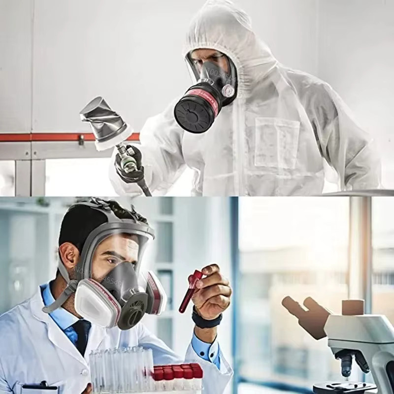 Multifunktionale Vollgesichtsmaske 6800 Atemschutzmaske als Gasmaske für Chemikalien, Pestizide und Laborarbeiten in Mehrfarbig - Bild 2