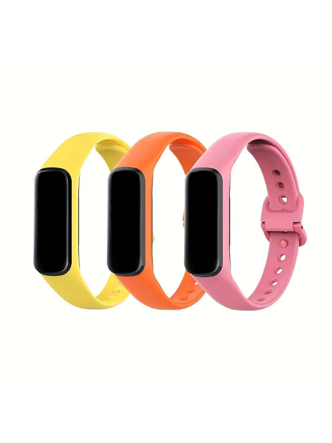 Samsung Galaxy Fit 2 (R220) Ersatzarmband aus weichem Material in Gelb für Unisex-Modelle - Bild 2