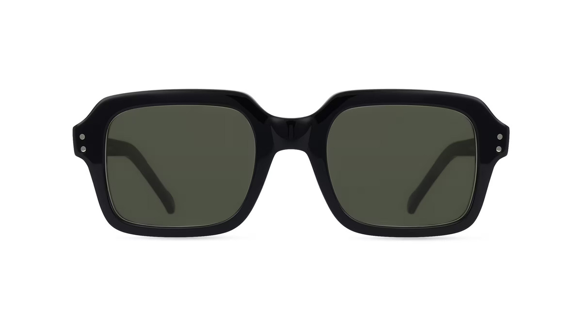 Oliver SUN Sonnenbrille Herren, Vollrand, Quadratisch, Acetat, Schwarz - Bild 1