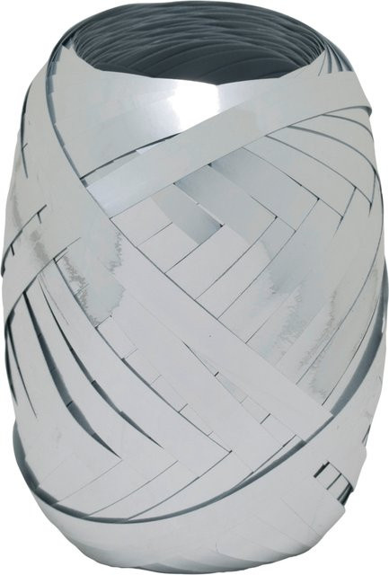GOLDINA Ringelband aus Polyester in Silber, Breite: 5 mm, Länge: 20 m - Bild 1