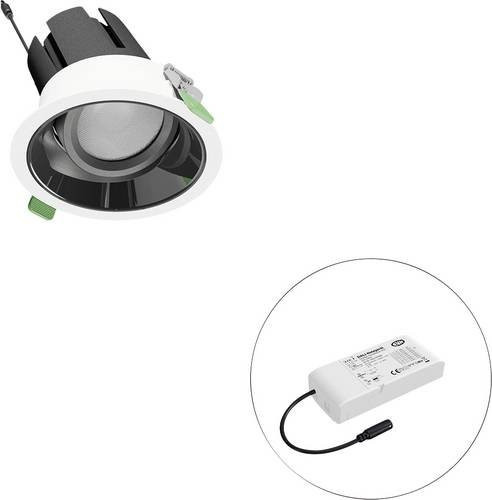 EVN LED-Deckenstrahler F04R09SM2540L55D in Weiß, rund und verstellbar - Bild 1