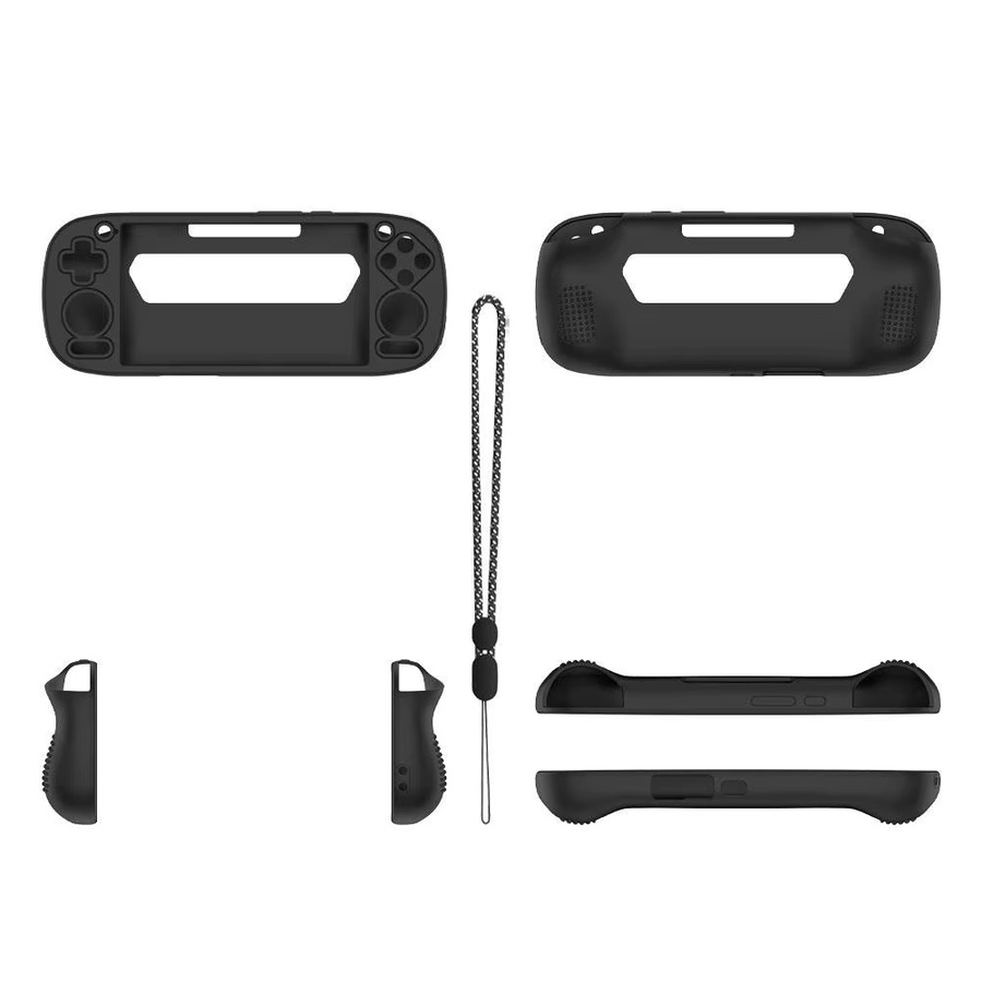 Retroid Pocket G2 Silikon-Schutzhülle in Grau mit Anti-Drop-Motiv und Anti-Rutsch-Griff - Bild 5