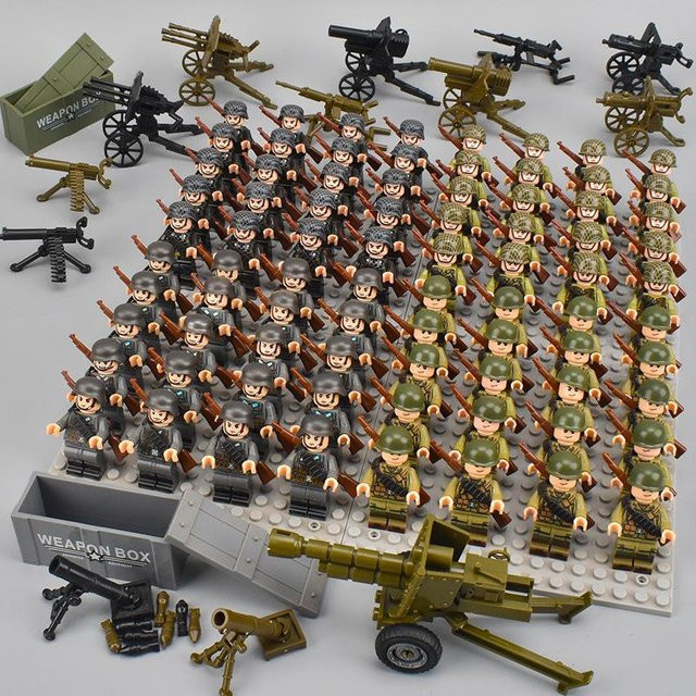 Soldaten Bausteine, Mini Actionfiguren, 80-teiliges Set, ab 6 Jahren - Bild 1