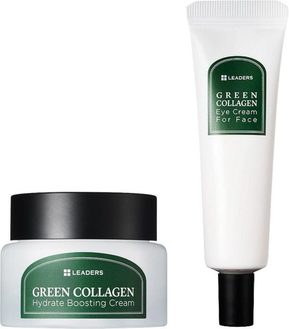 LEADERS Kollagen Creme Set, Gesicht & Augen, 50ml + 30ml - Bild 1