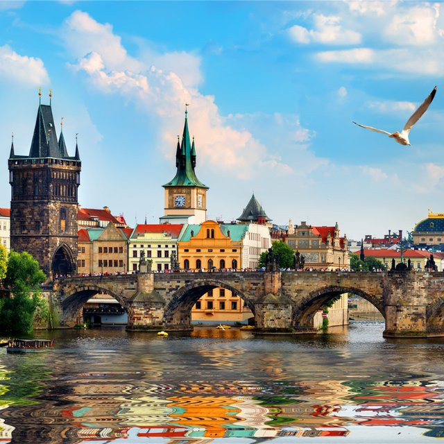MaxRenard Prag Ölgemälde Puzzle, 1000 Teile, ab 14 Jahre - Bild 1