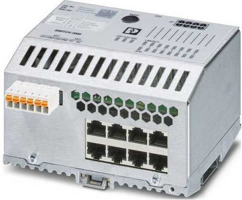 Phoenix Contact 1043484 FL SWITCH 2508 Industrial Ethernet Switch, 1 Gbit/s, Silber - Bild 1
