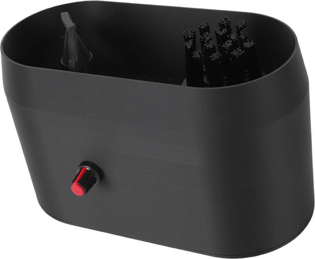 KaiSai Kaffee-Siebträger Reinigungsbox mit Reinigungsbürste, Schwarz, aus Kunststoff und Silikon - Bild 1