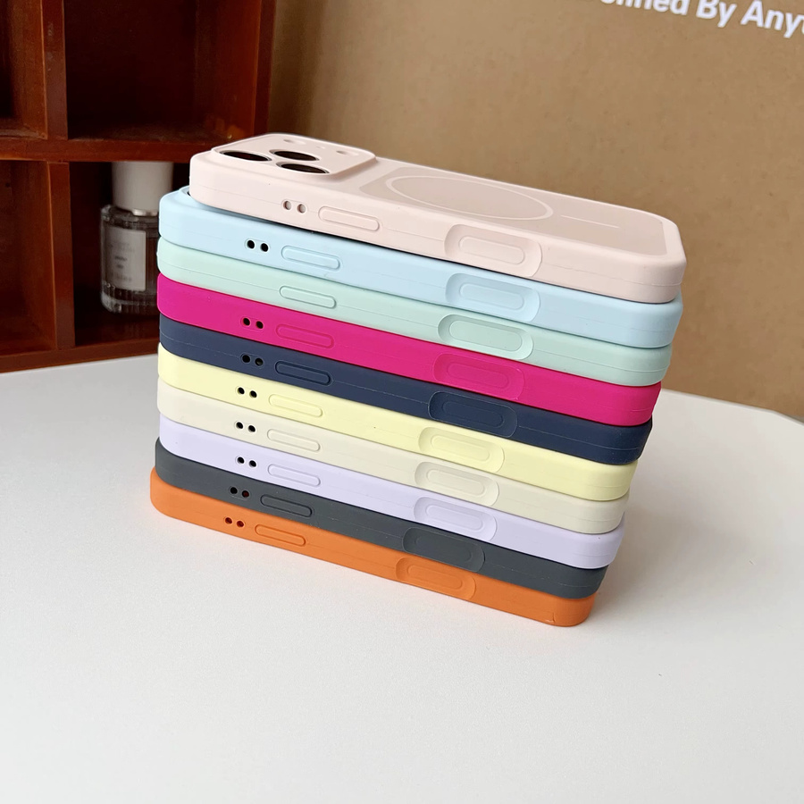 Apple iPhone 17 Pro Max und iPhone 17 Pro Magnet-Schutzhülle aus Flüssigsilikon mit MagSafe, stoßfest und matt, Farbe: Lila - Bild 3
