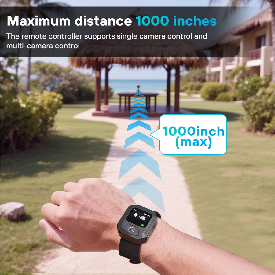 DJI Bluetooth-Fernbedienung mit integriertem GPS für Osmo Action 6, Action 5 Pro und Action 4 in Schwarz inklusive Handschlaufe und Fahrradhalterung - Bild 5
