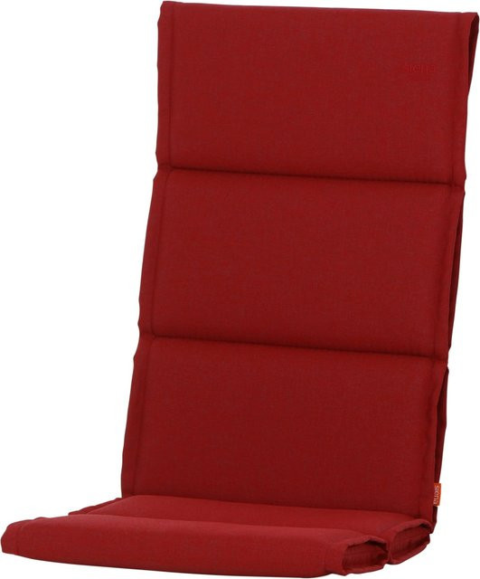 Siena Garden Auflage Stella Rot, rund, gesteppt, wetterfest, B/T/H: 120 x 48 x 6 cm - Bild 1