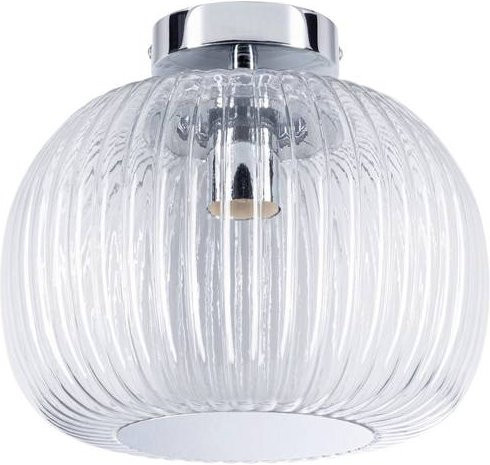Paulmann Ruya Deckenleuchte 71142 aus Glas und Chrom mit E27 Fassung, IP44 für Feuchträume - Bild 1