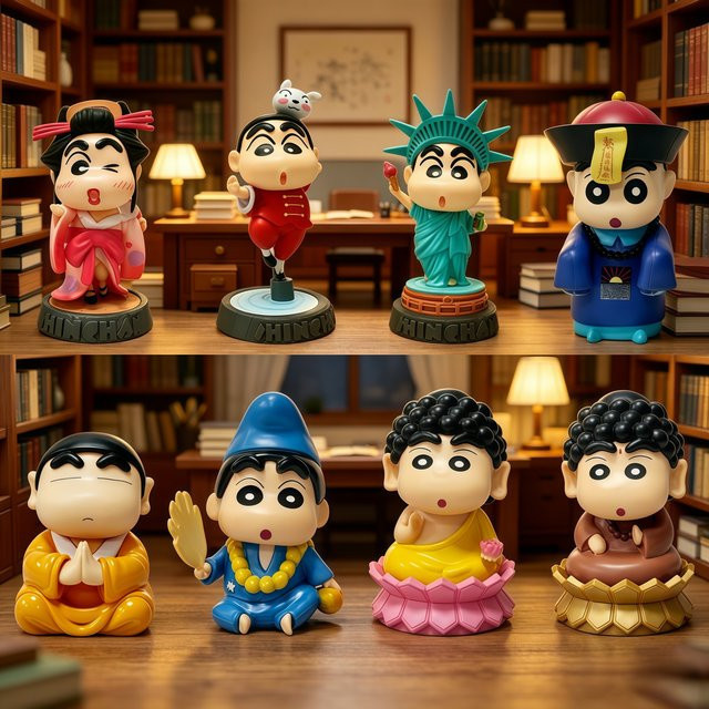 Bandai Crayon Shin-chan Zombie, Desktop-Ornament, Sammlerstück - Bild 1
