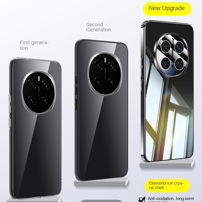 HONOR Magic 7 Pro Handyhülle Eiskristall Design mit 360° Ring Airbag und Linse Schutz, Transparent - Bild 5