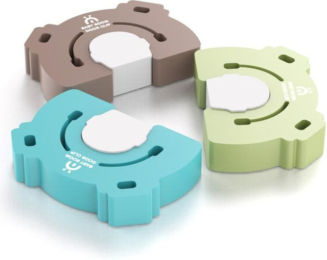 NATAWA Cartoon Türstopper Fingerschutz für Babys in Braun und Multicolour aus Kunststoff - Bild 1