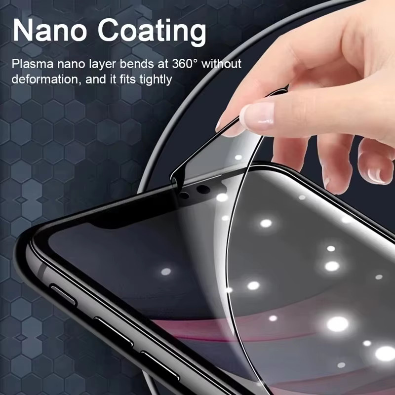 Caynes Anti-Spy Mattfolie als Displayschutz aus Keramikmembran für Samsung Galaxy A56 5G A16 A15 A17 A07 A55 A51 A50 A52 A54 A36 A32 A73 in Transparent - Bild 3